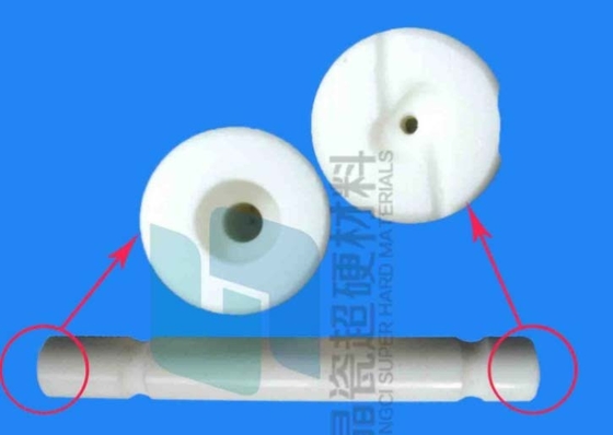 95% Bantalan Keramik Alumina Putih Dan Poros ISO Anti-Abrasi Tinggi Disetujui